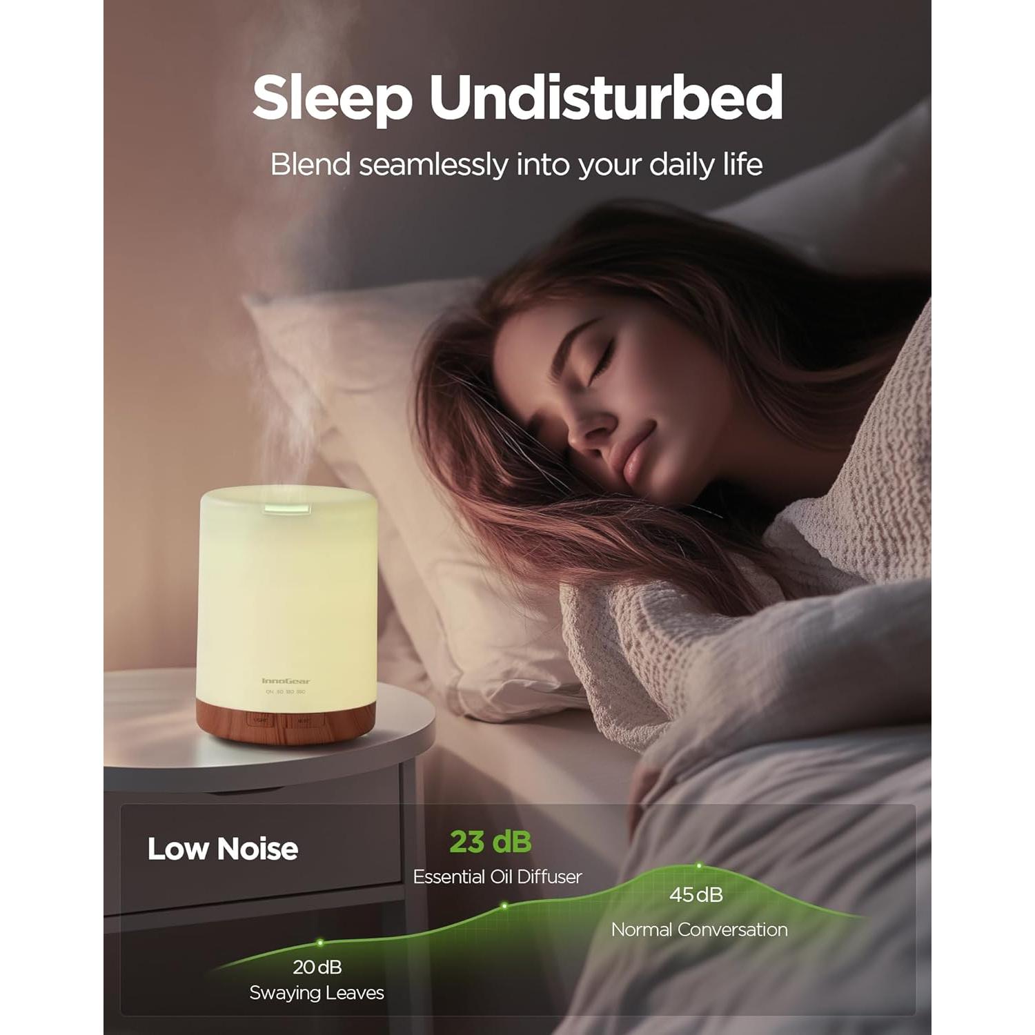 Difusor de Aceite Esencial InnoGear 300ml Aromaterapia Amarillo