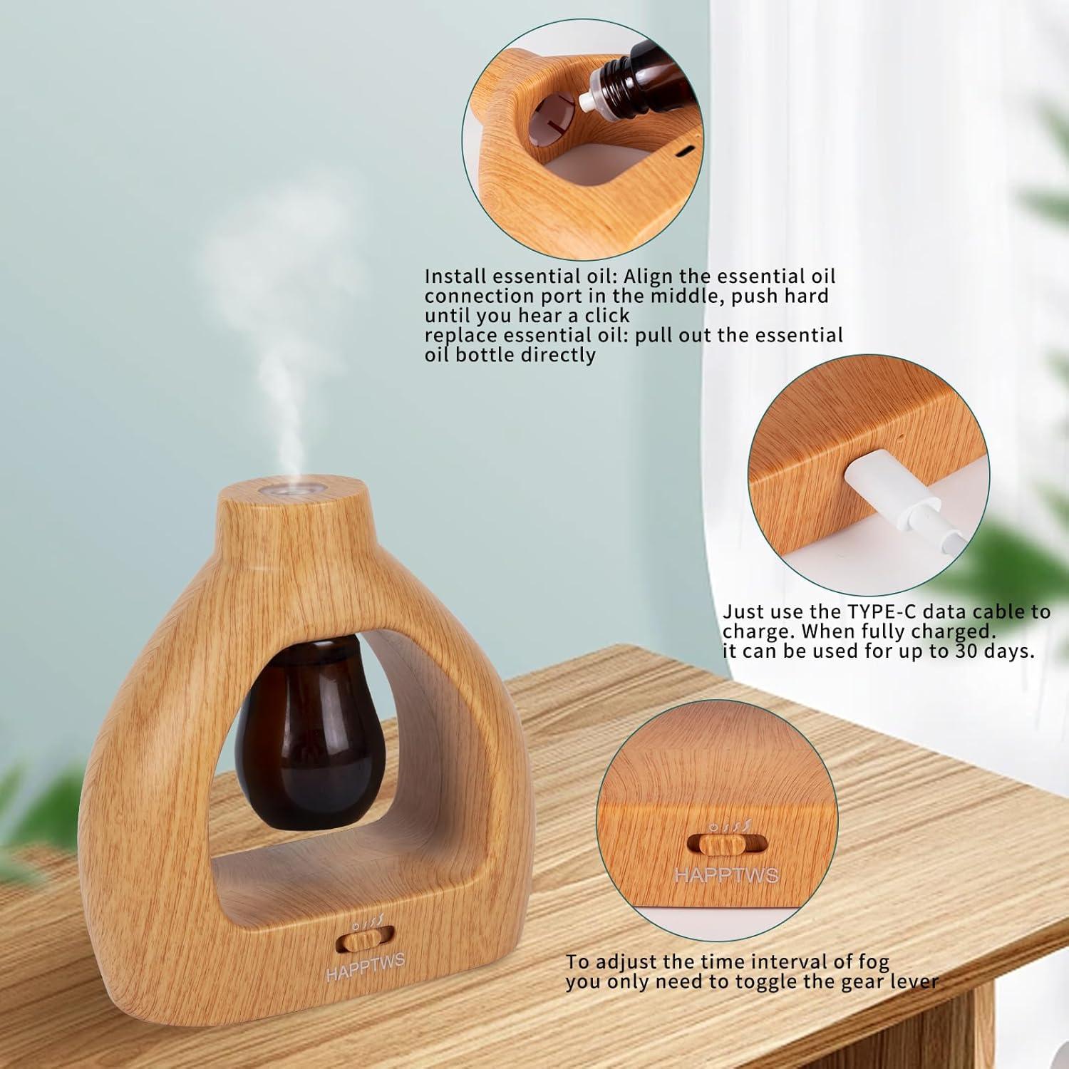 Difusor de Aceite Esencial Inalámbrico HAPPTWS U-21 20ml