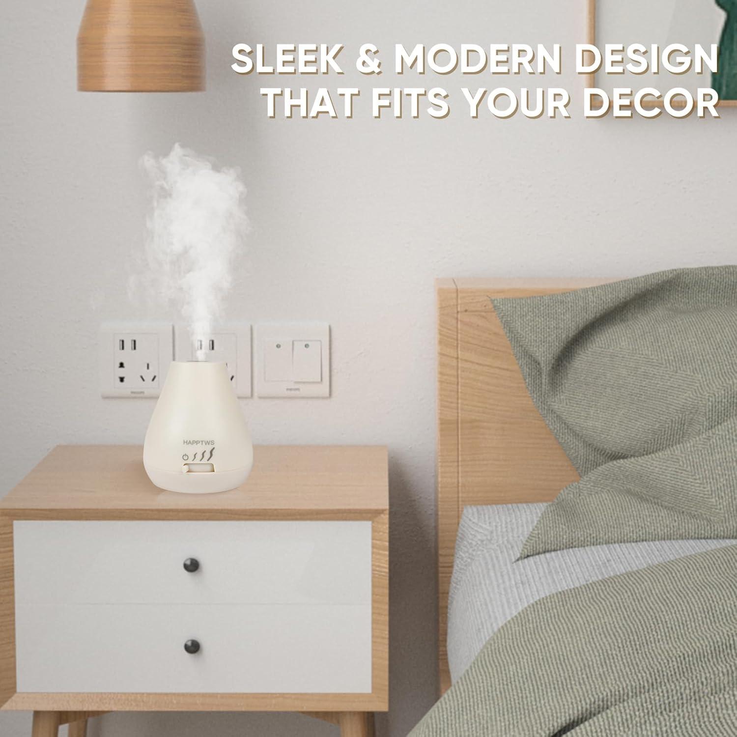 Difusor de Aceite Esencial HAPPTWS U20 Blanco Sin Agua