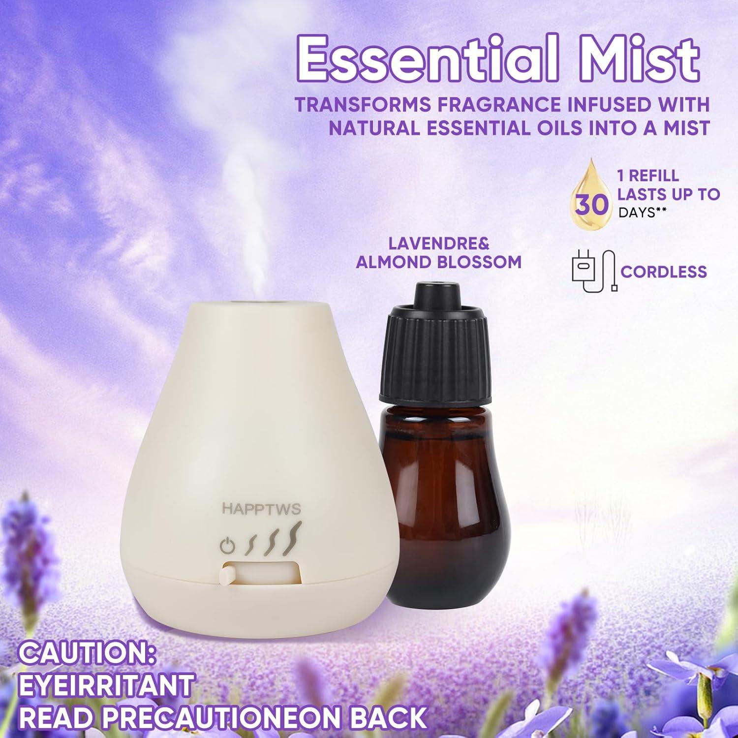 Difusor de Aceite Esencial HAPPTWS U20 Blanco Sin Agua