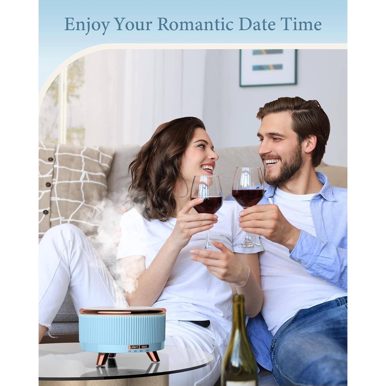 Difusor de Aromaterapia Jack & Rose 500ml Azul Claro