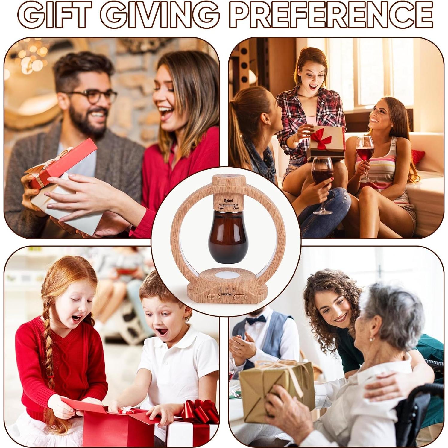 Difusor de Aceite Esencial HAPPTWS U22 Amarillo Inalámbrico