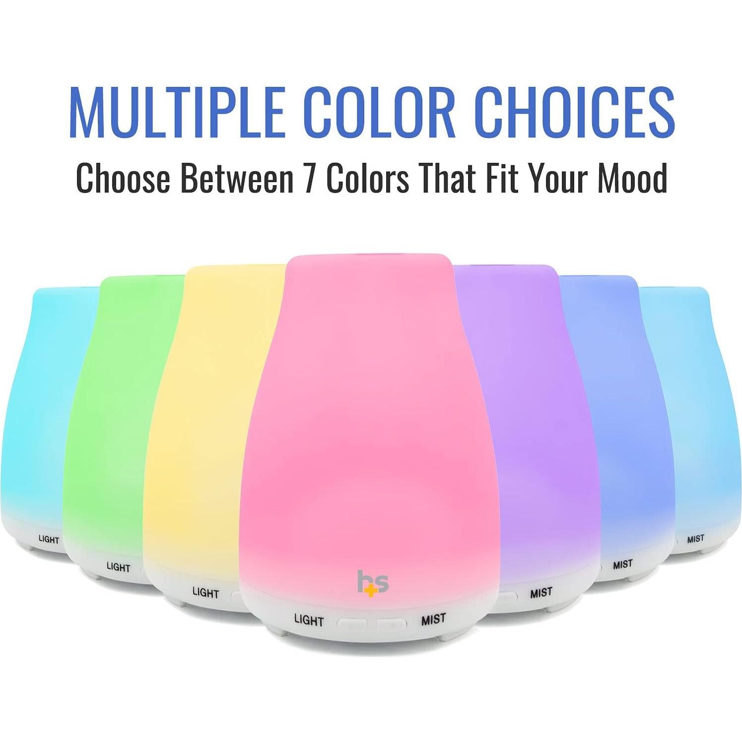 Difusor de Aceite Esencial HealthSmart 150ml Humidificador Blanco