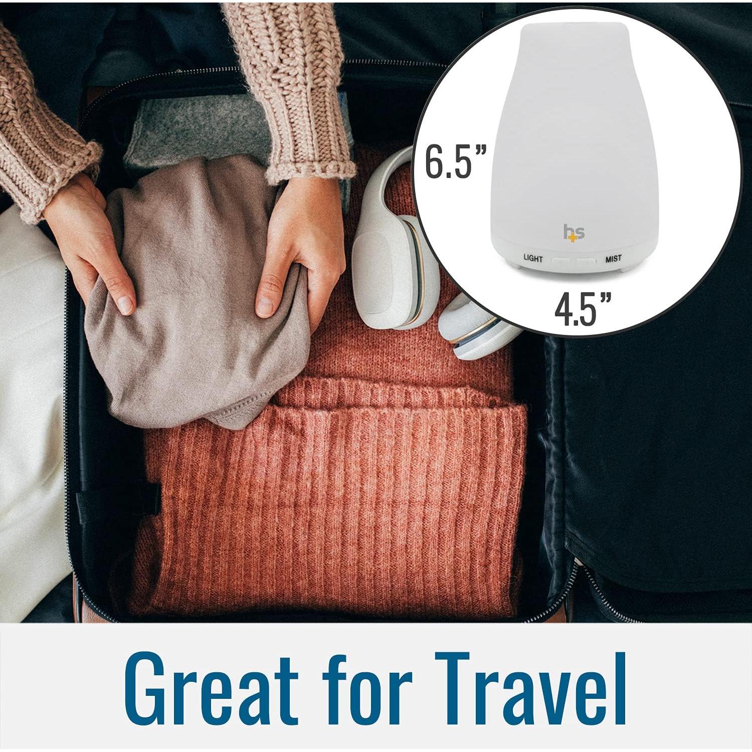 Difusor de Aceite Esencial HealthSmart 150ml Humidificador Blanco