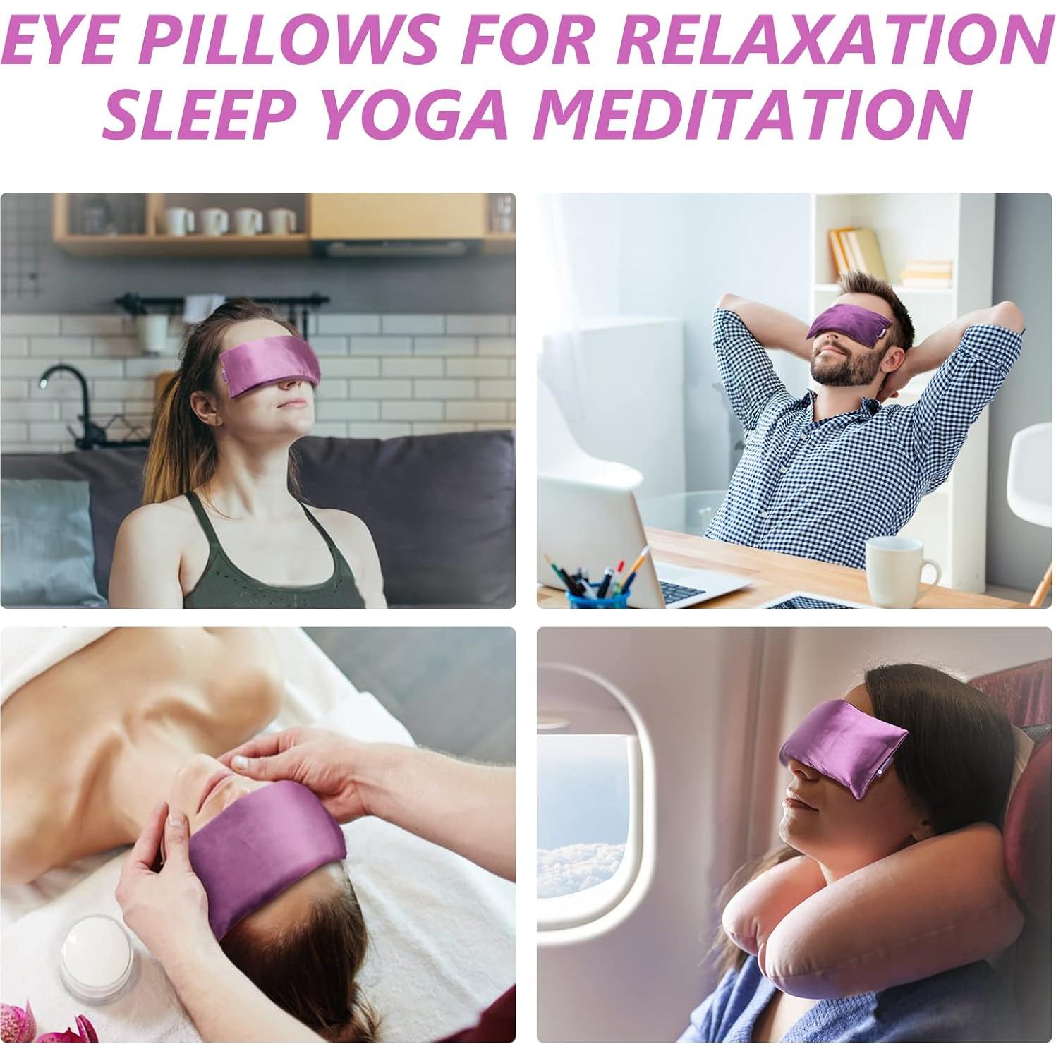 Almohadilla para Ojos RelaxCoo con Lavanda y Semillas de Lino - Paquete de 2