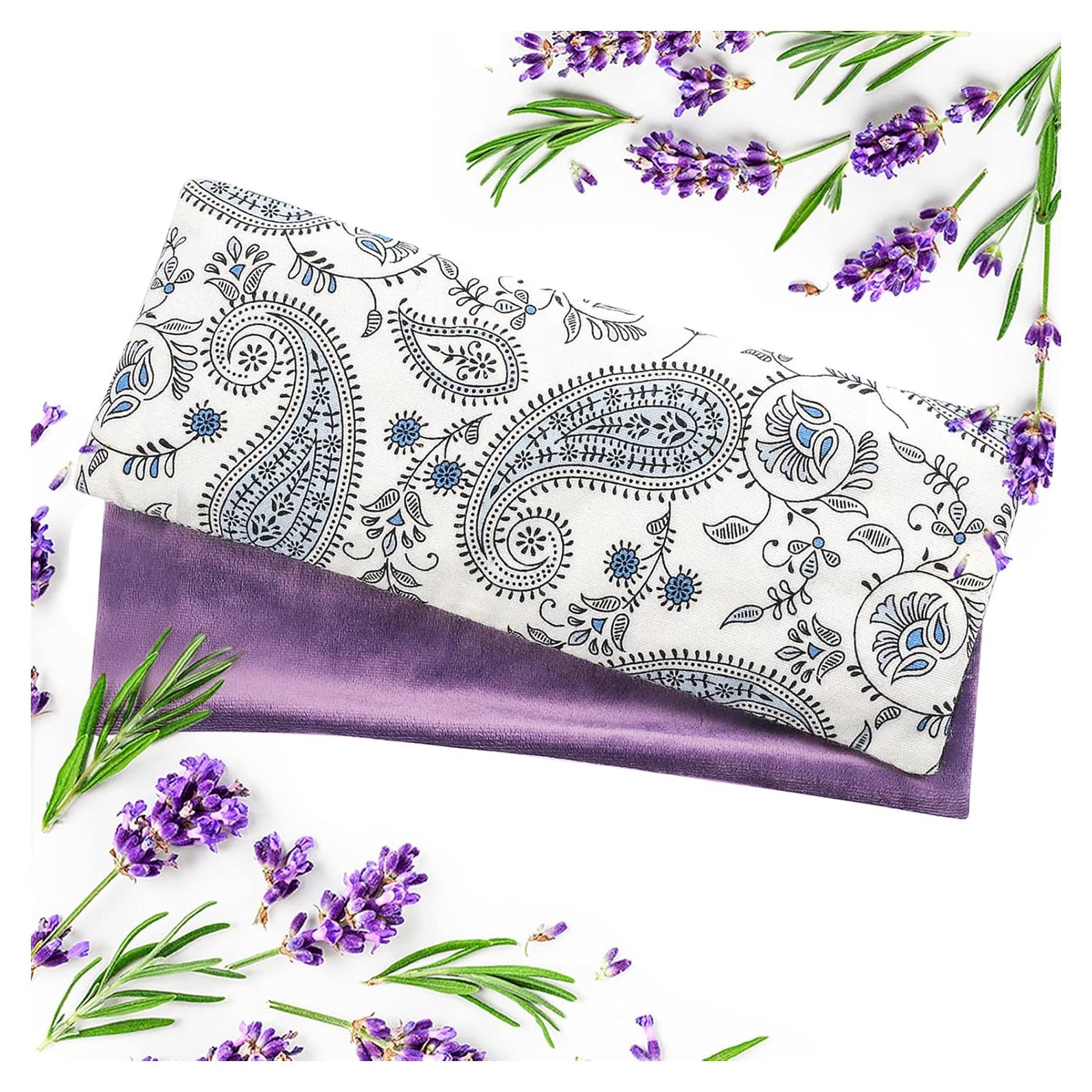 Almohadilla para Ojos Hihealer de Lavanda 25x10 cm - Relajación