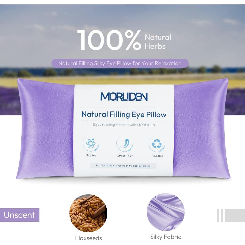 Cojín para los Ojos MORLIDEN de Lavanda Calentable 1 Cuenta