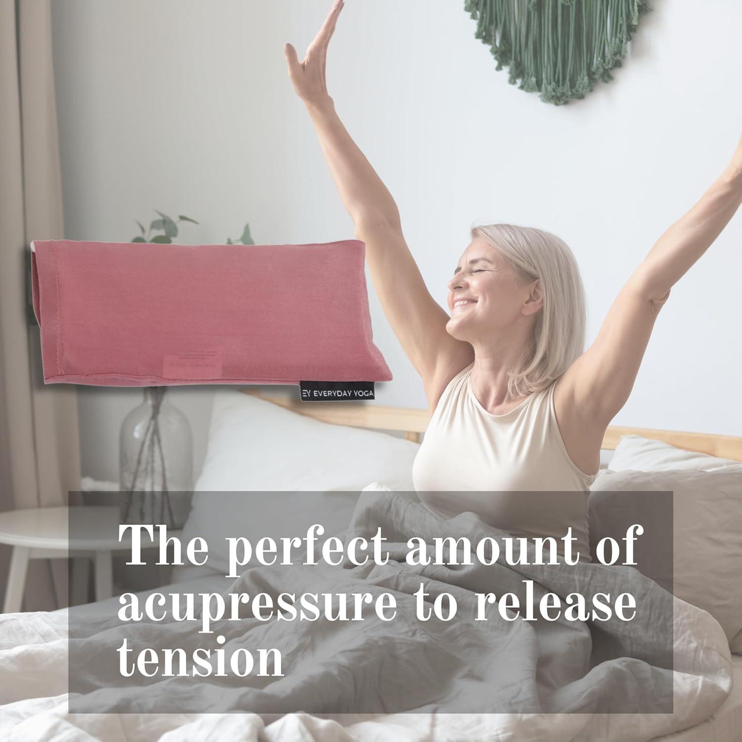 Almohadilla para ojos Yoga Diario Ciruela 25x15 cm Alivio Estrés