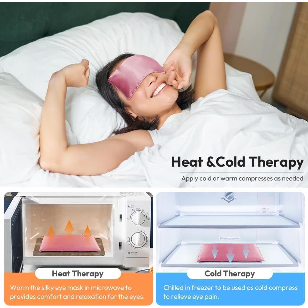 Almohadilla para Ojos de Lavanda MEISENHOME - Calentada y Aromaterapia