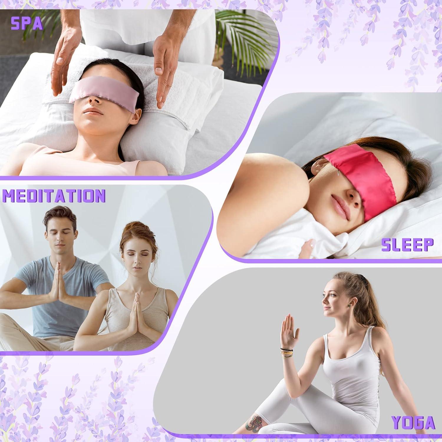 Funda de Almohada para Ojos Satén Tudomro 6 Piezas 25x10cm