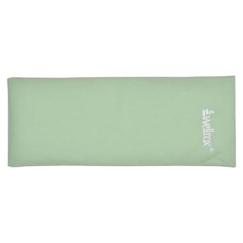 Almohadilla para ojos Wellrox verde con semillas de lino y lavanda