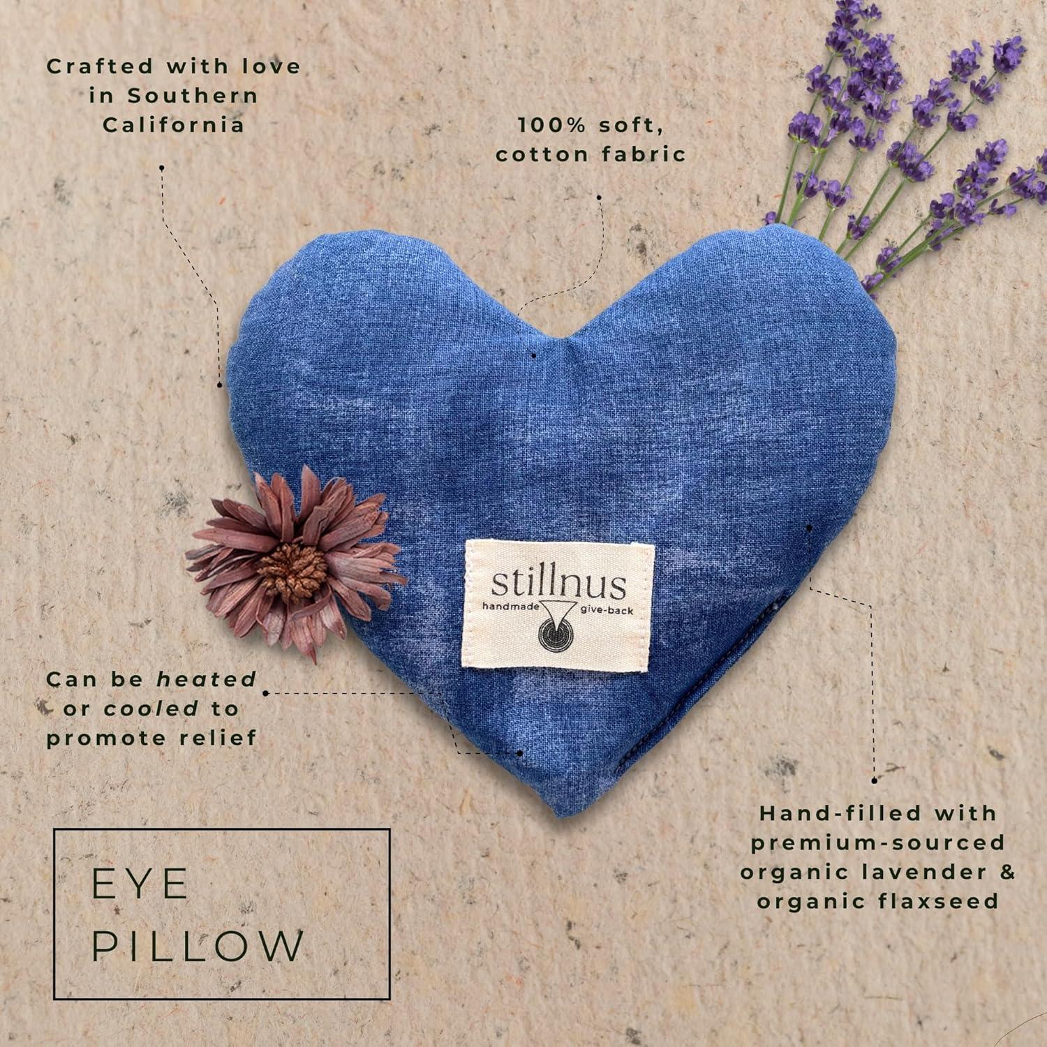 Máscara de Ojos de Lavanda y Lino - Corazón Indigo - Alivio Emocional