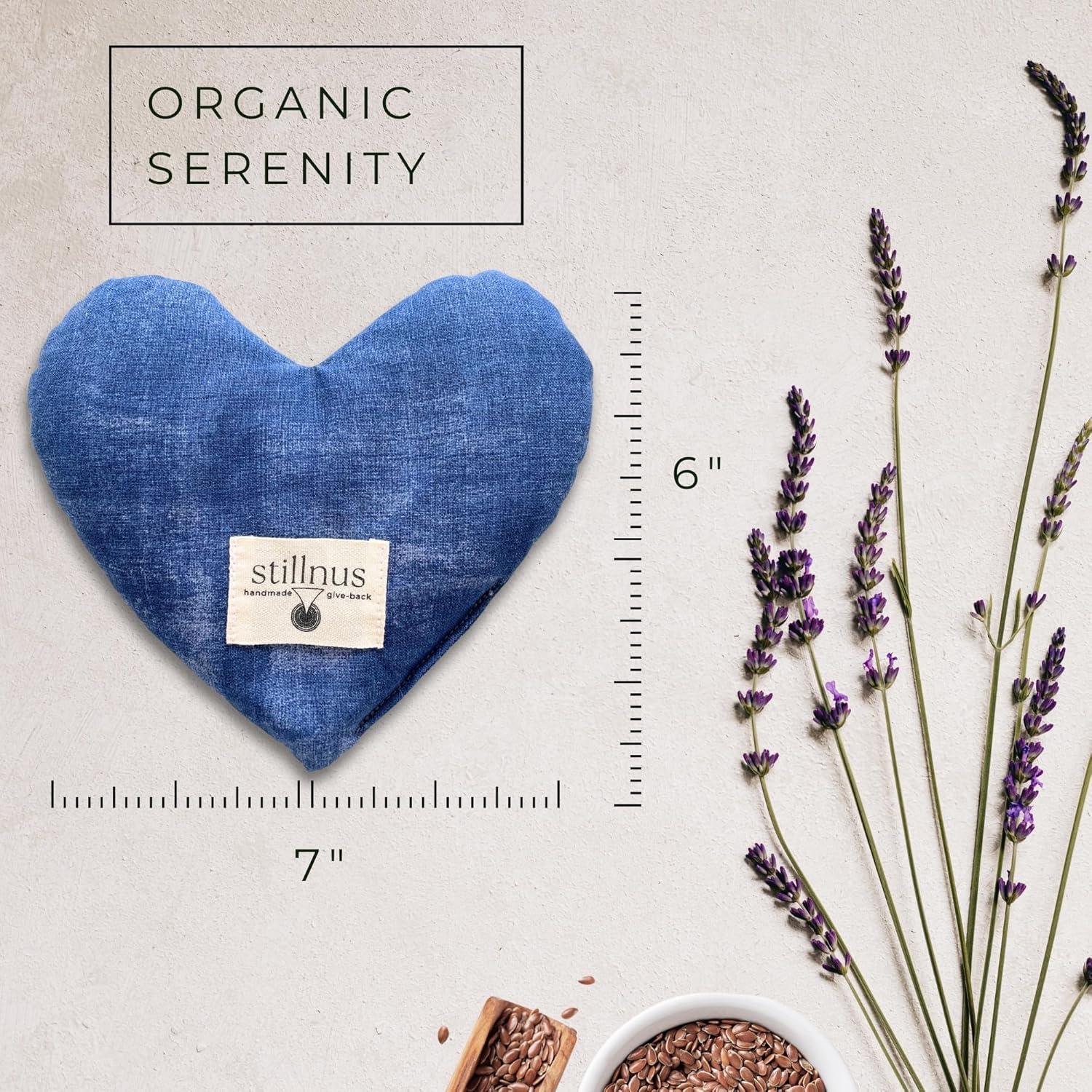 Máscara de Ojos de Lavanda y Lino - Corazón Indigo - Alivio Emocional