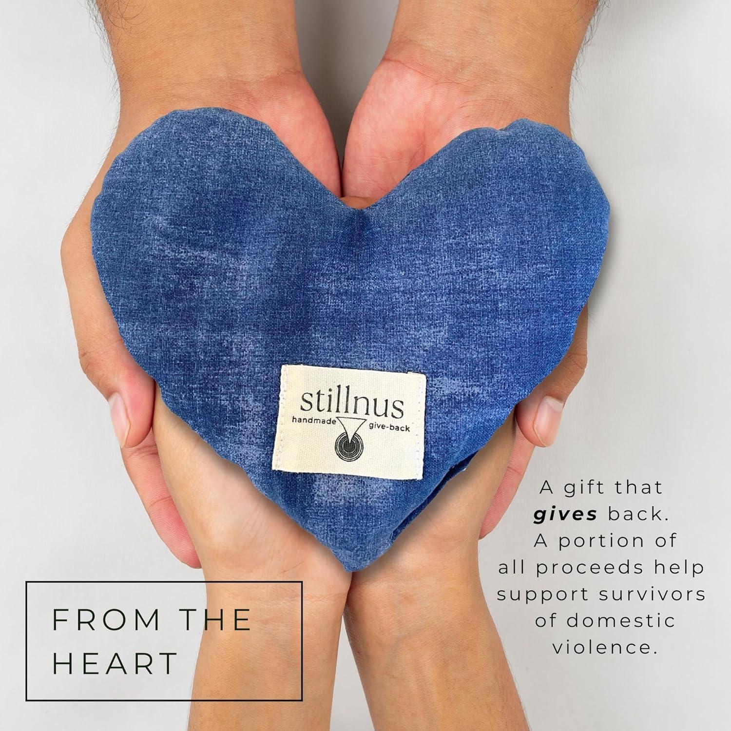 Máscara de Ojos de Lavanda y Lino - Corazón Indigo - Alivio Emocional