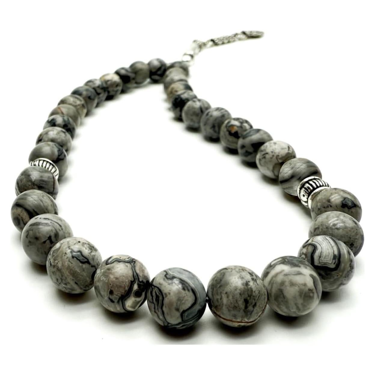 Tasbih de Ágata Mapa 8mm Hecho a Mano - 33 Cuentas Islámicas