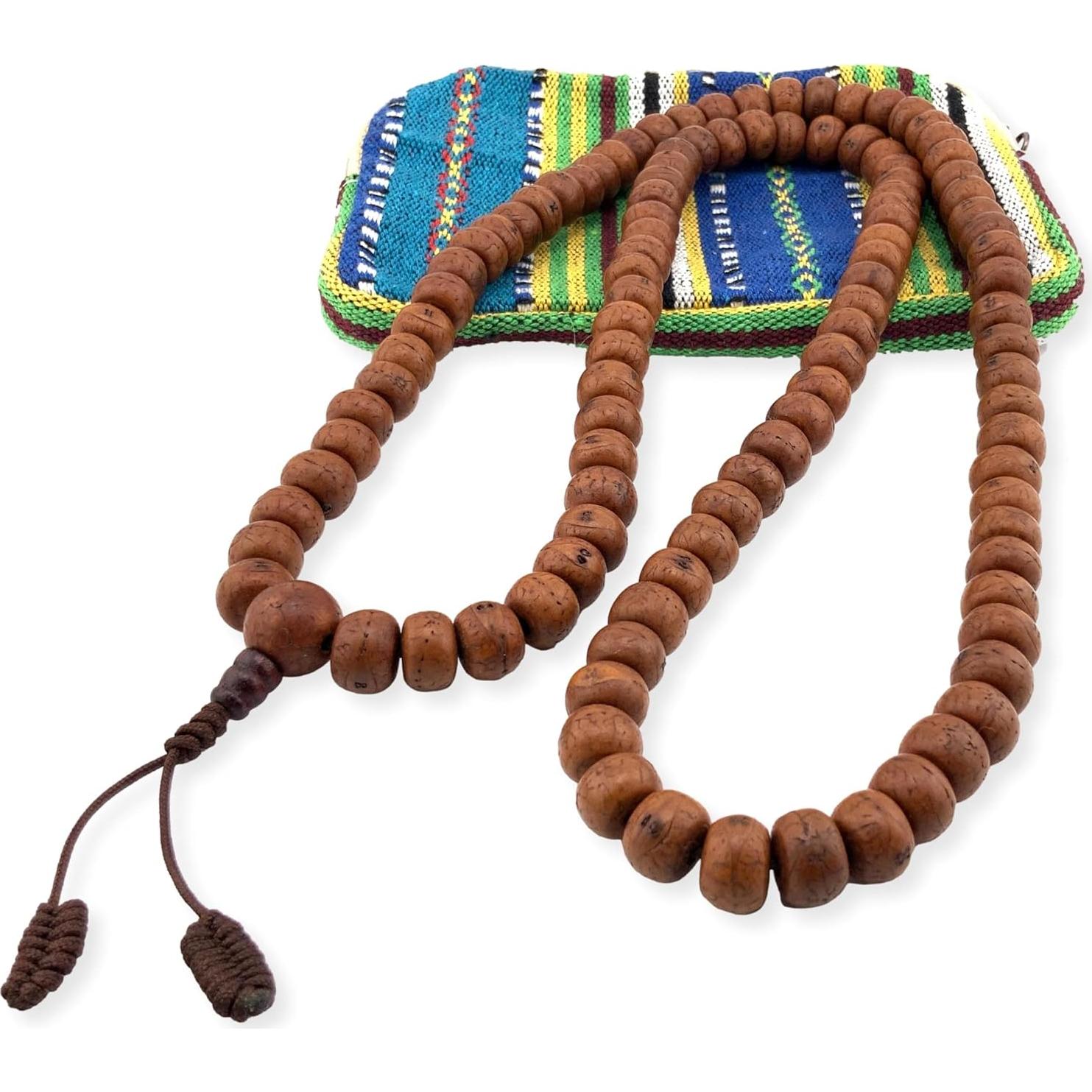 Collar Japa Mala de 108 Cuentas de Semilla de Bodhi Healing Lama