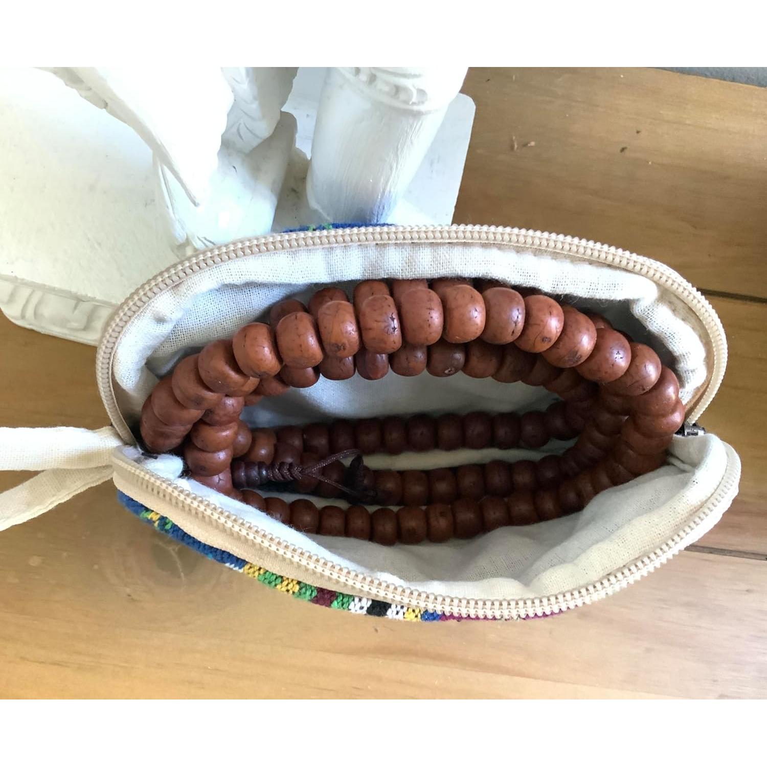 Collar Japa Mala de 108 Cuentas de Semilla de Bodhi Healing Lama