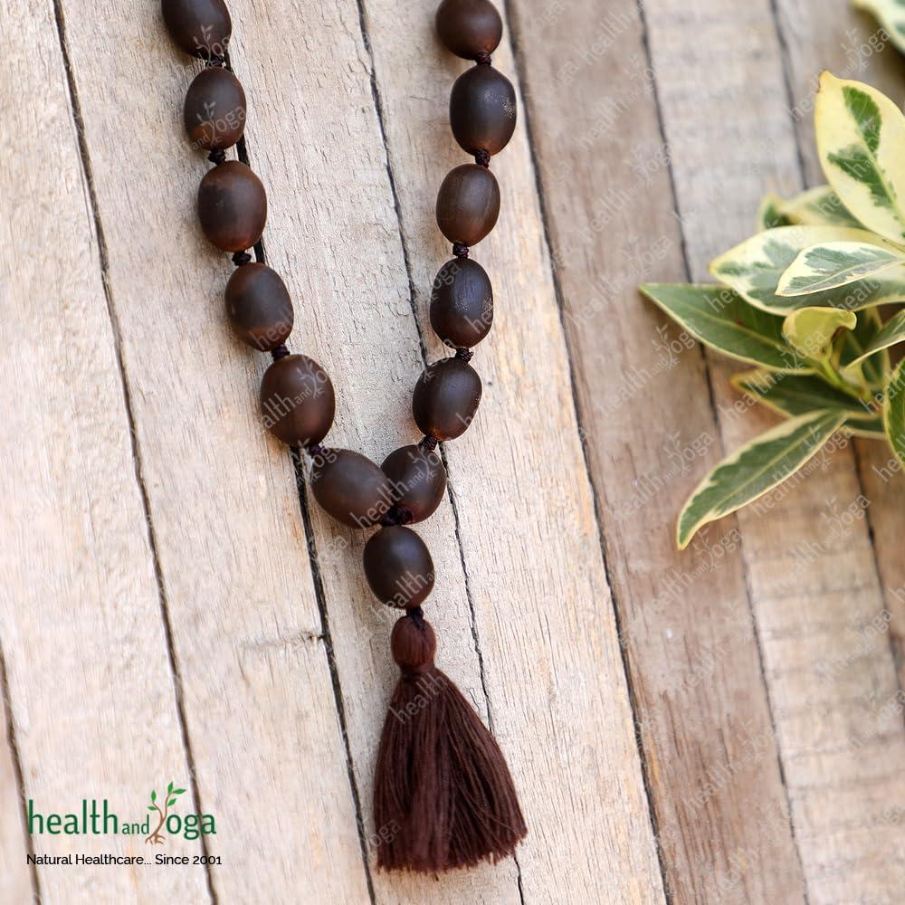 Collar de Meditación HealthAndYoga con 108 Perlas de Loto