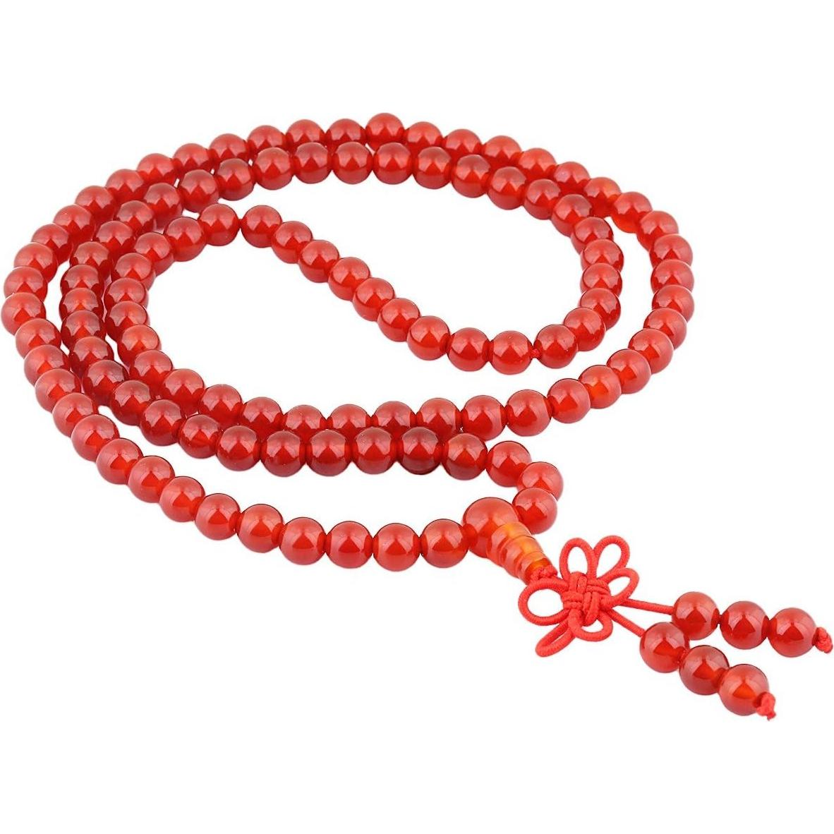 Pulsera y Collar de Cuentas Mala TUMBEELLUWA 108 Cuentas 6mm