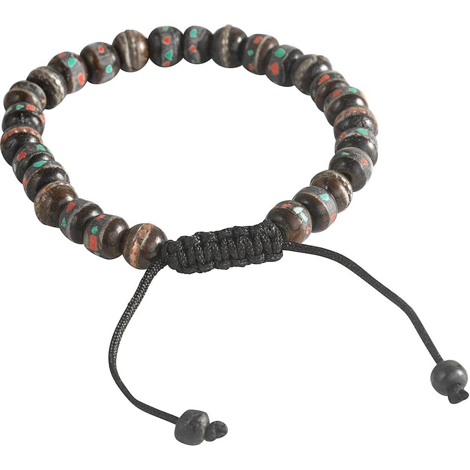 Muñequera Mala de Hueso de Yak Tribe Azure para Meditación