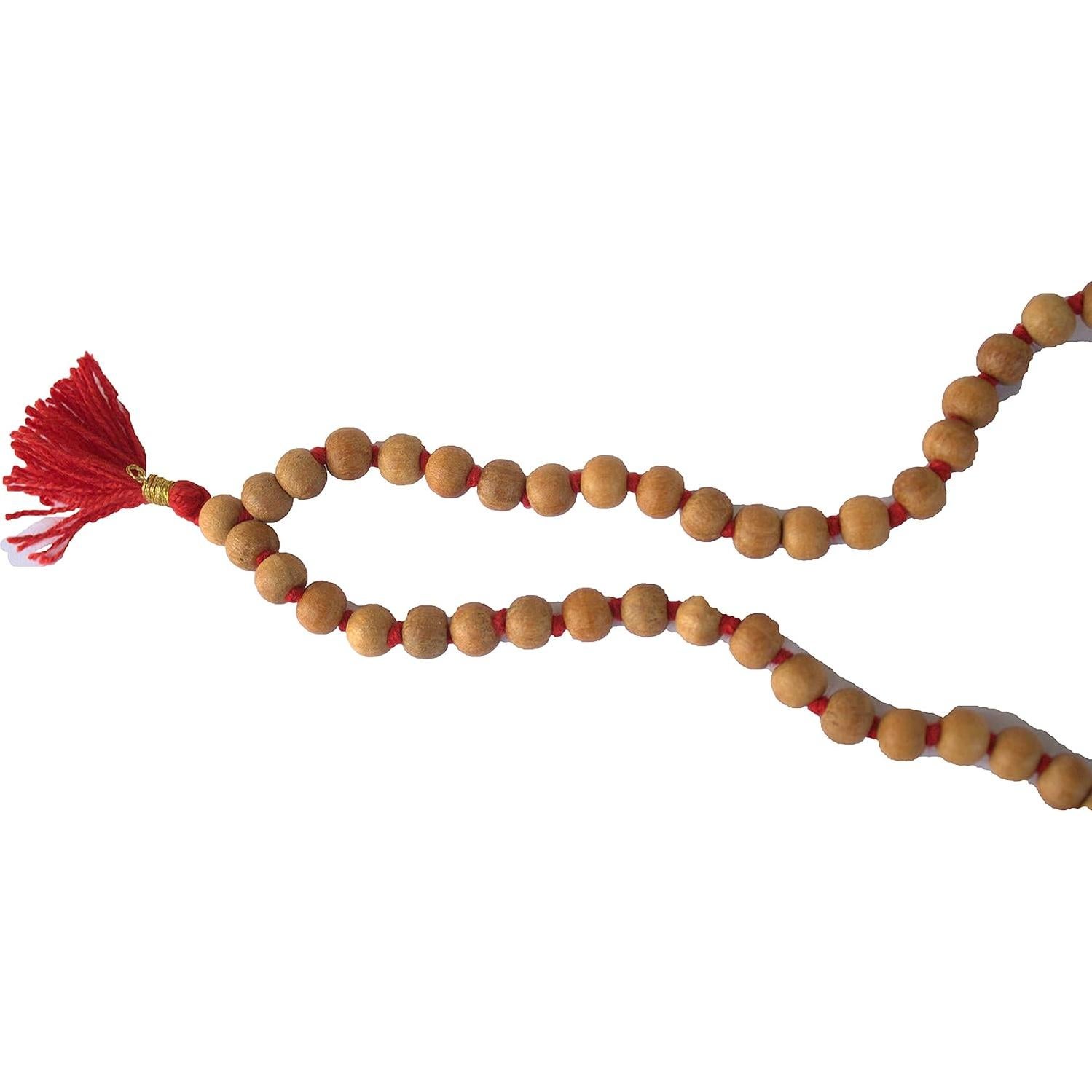 Collar Mala Tulsi de 8mm 108 cuentas Albahaca Sagrada