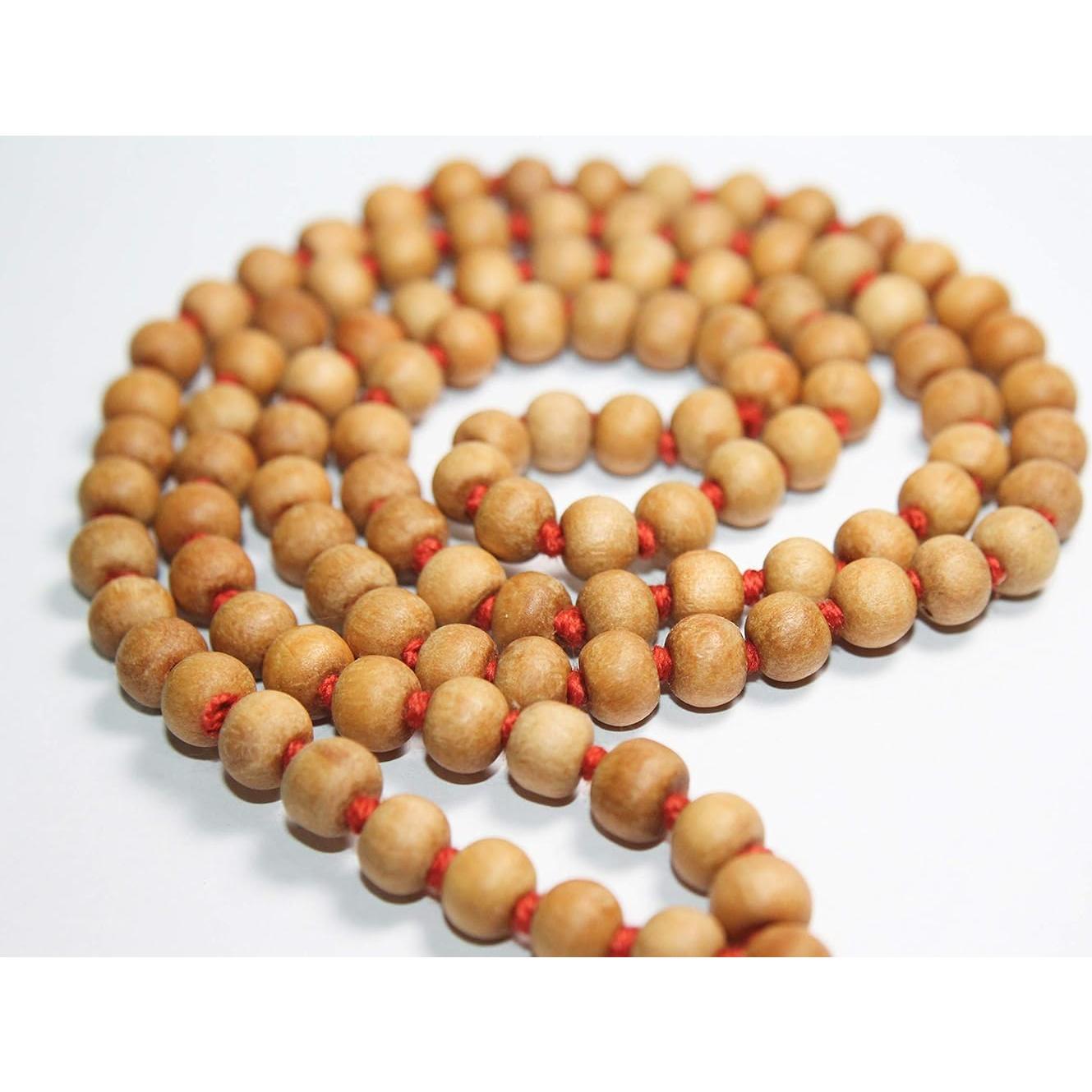 Collar Mala Tulsi de 8mm 108 cuentas Albahaca Sagrada