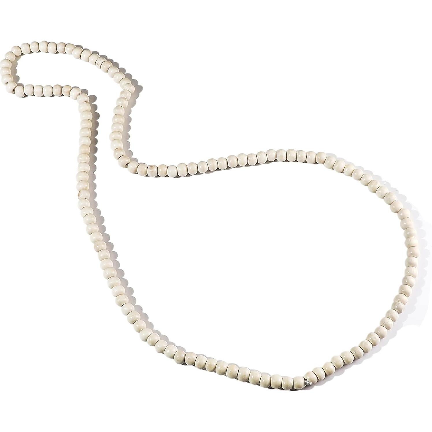 Collar de Madera Natural Colorful Bling 90 cm para Hombres y Mujeres