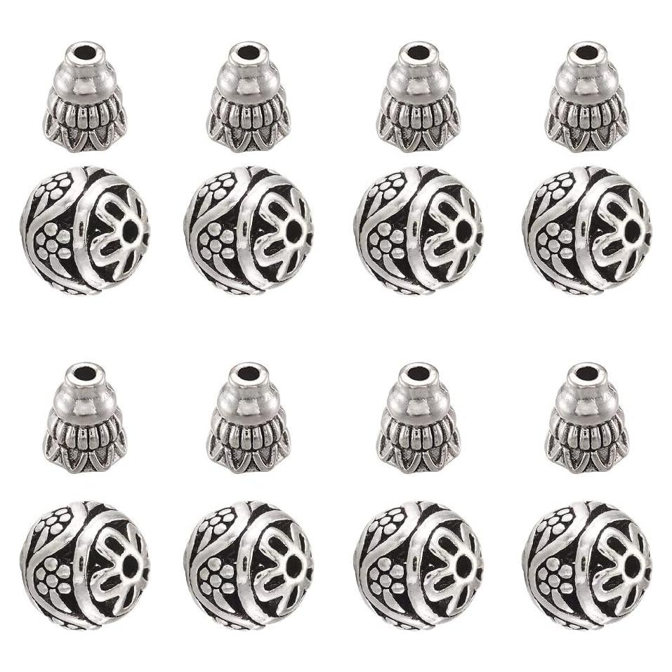 Cuentas Guru Mala EEE ELECRELIVE 11mm Plata Antigua 20pcs