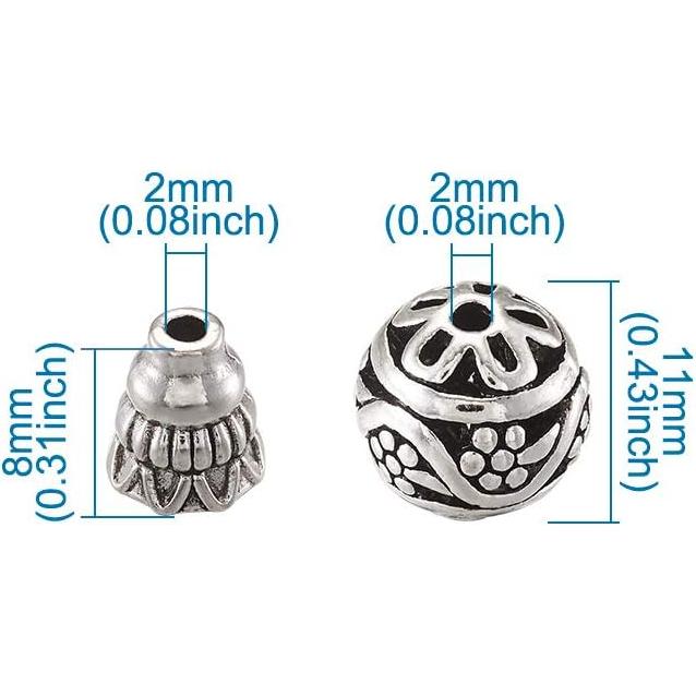 Cuentas Guru Mala EEE ELECRELIVE 11mm Plata Antigua 20pcs