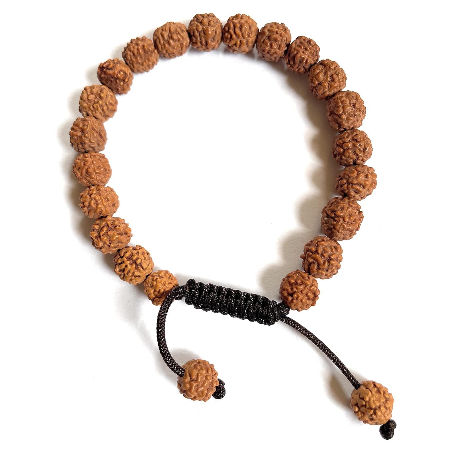 Mala de Rudraksha para Meditación Manos de Tíbet 21 Cuentas