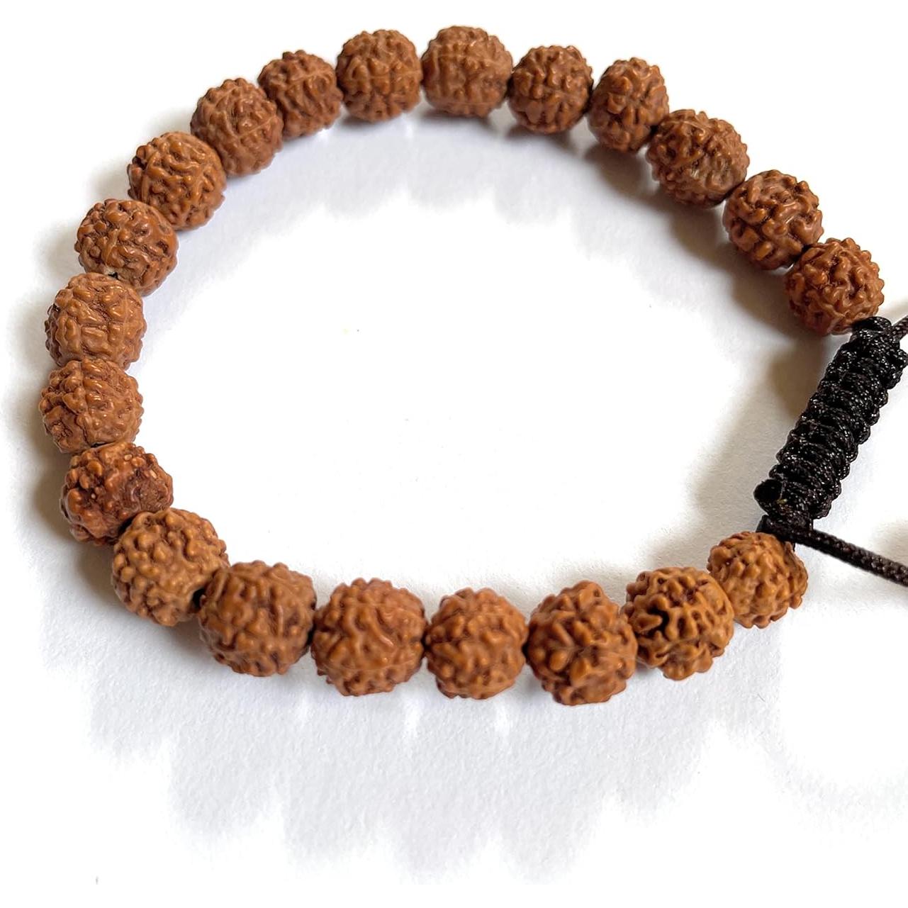 Mala de Rudraksha para Meditación Manos de Tíbet 21 Cuentas