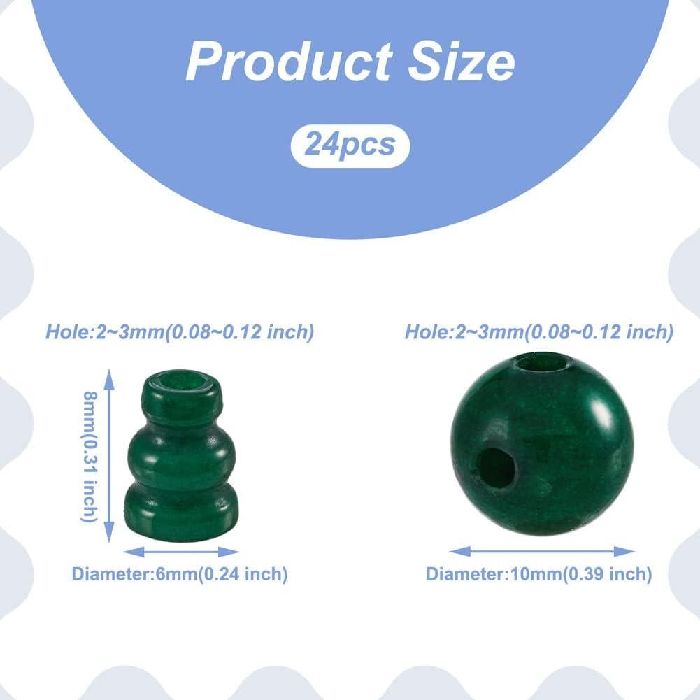 12 Sets Perlas Guru Craftdady de Piedra Natural para Joyería