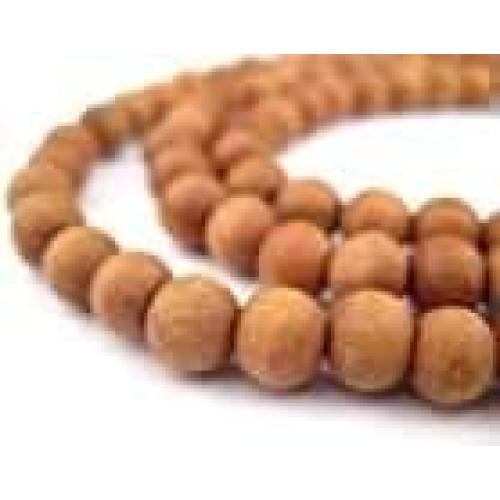 Collar Japa Mala de Sándalo Tibetano 108 Cuentas 8mm - Hecho a Mano