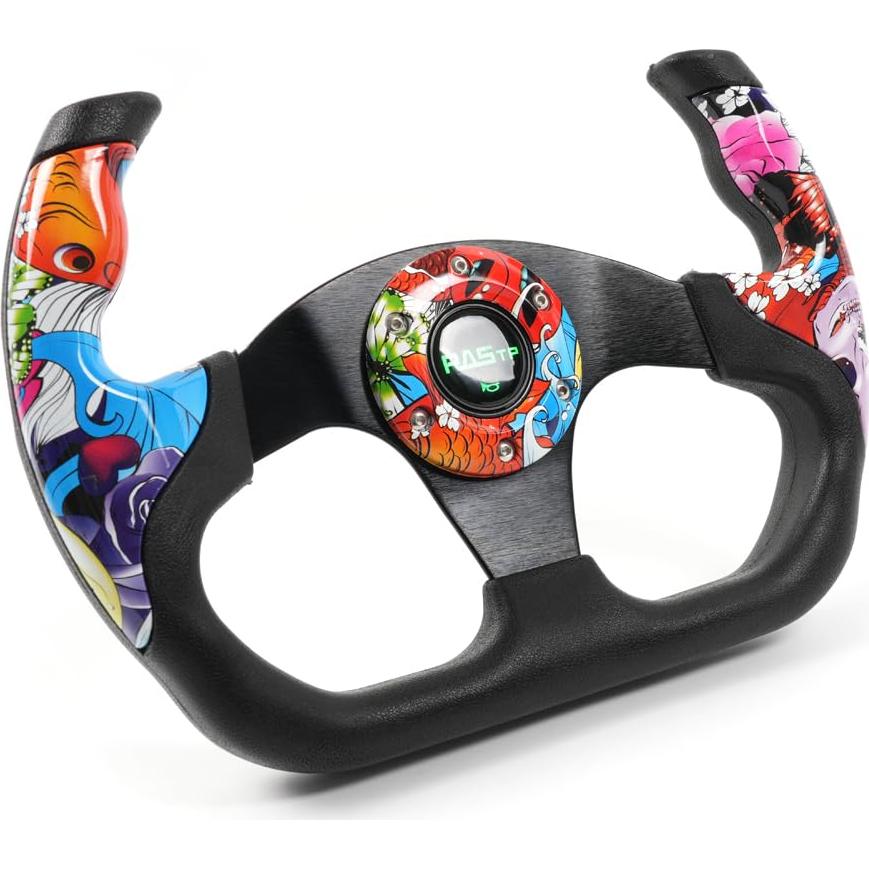 Volante RASTP 32.5cm Universal Rojo para Simulación