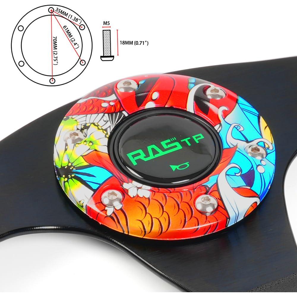 Volante RASTP 32.5cm Universal Rojo para Simulación