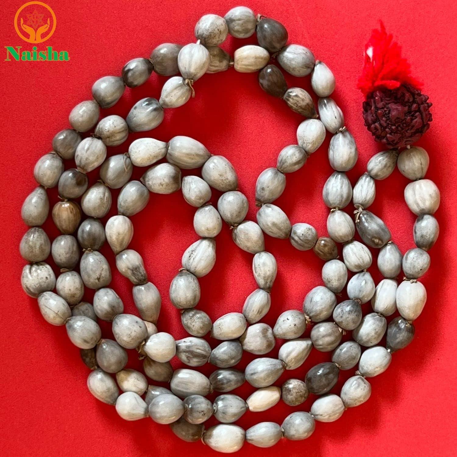 Paquete de 3 Malas de Oración NAISHA: Tulsi, Kamal Gatta y Vaijanti