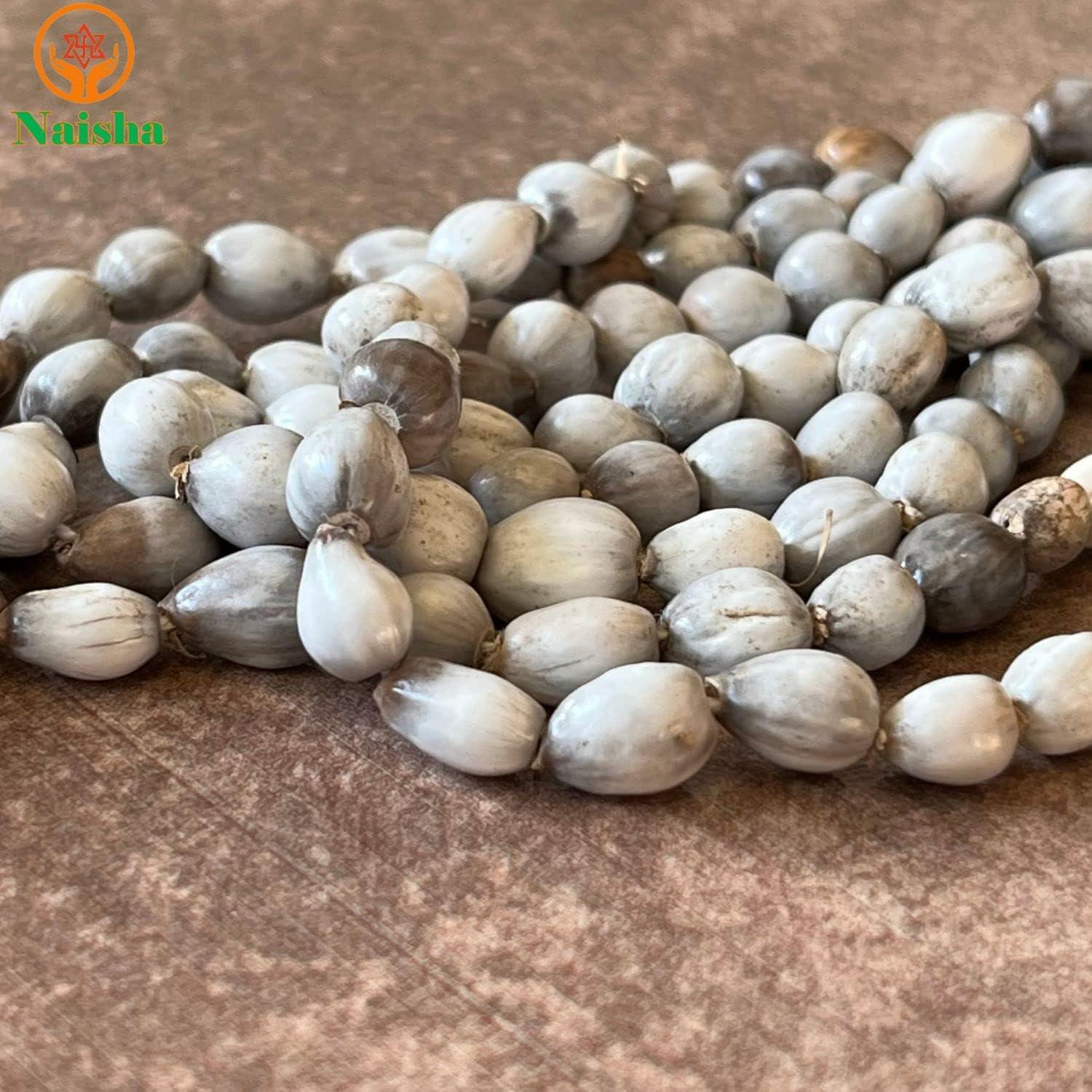 Paquete de 3 Malas de Oración NAISHA: Tulsi, Kamal Gatta y Vaijanti