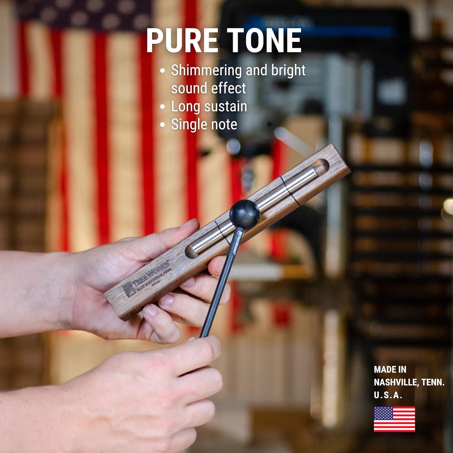 Campana de Energía TreeWorks Chimes - Nota Única - Hecho en EE. UU.