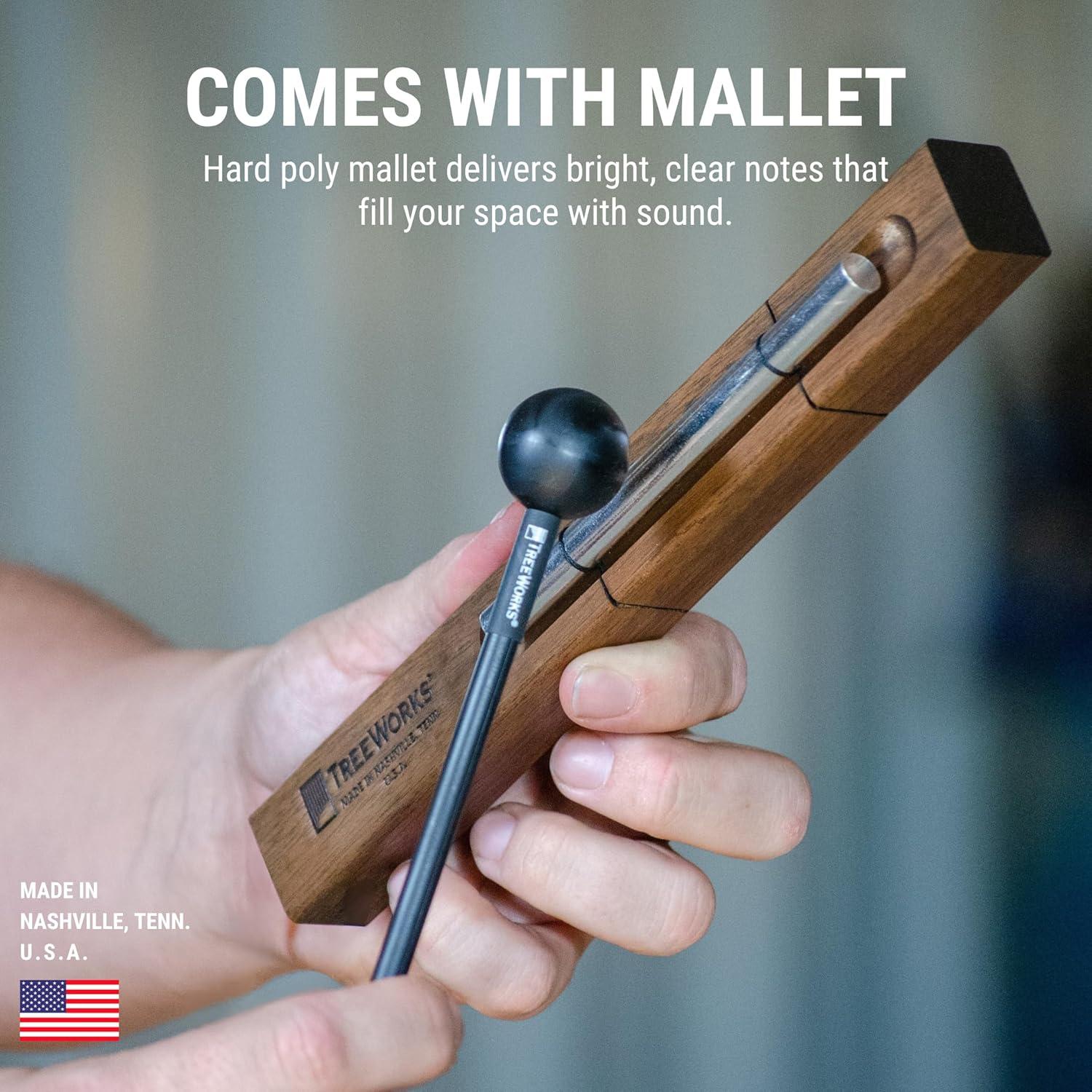 Campana de Energía TreeWorks Chimes - Nota Única - Hecho en EE. UU.