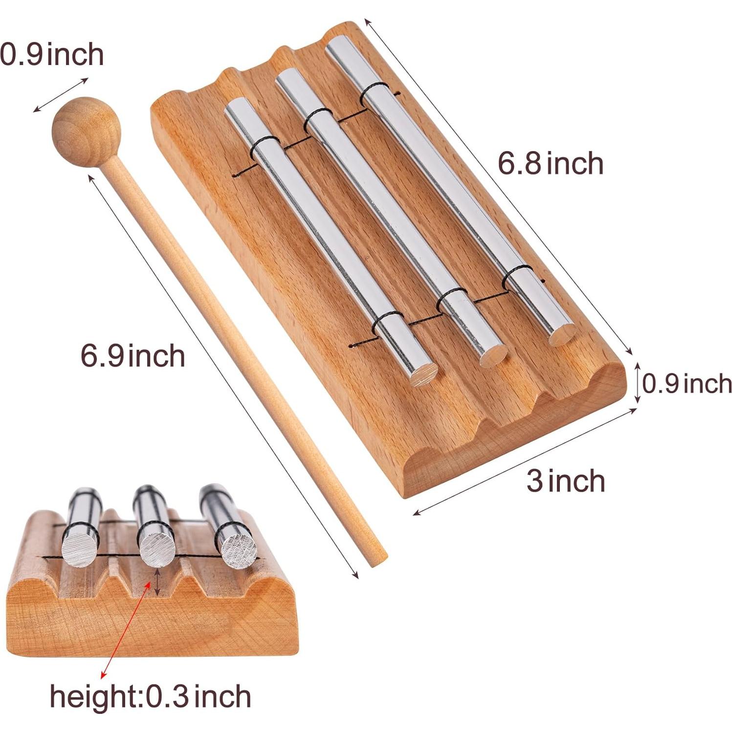 Campana de Tres Tonos Deekec para Meditación y Yoga