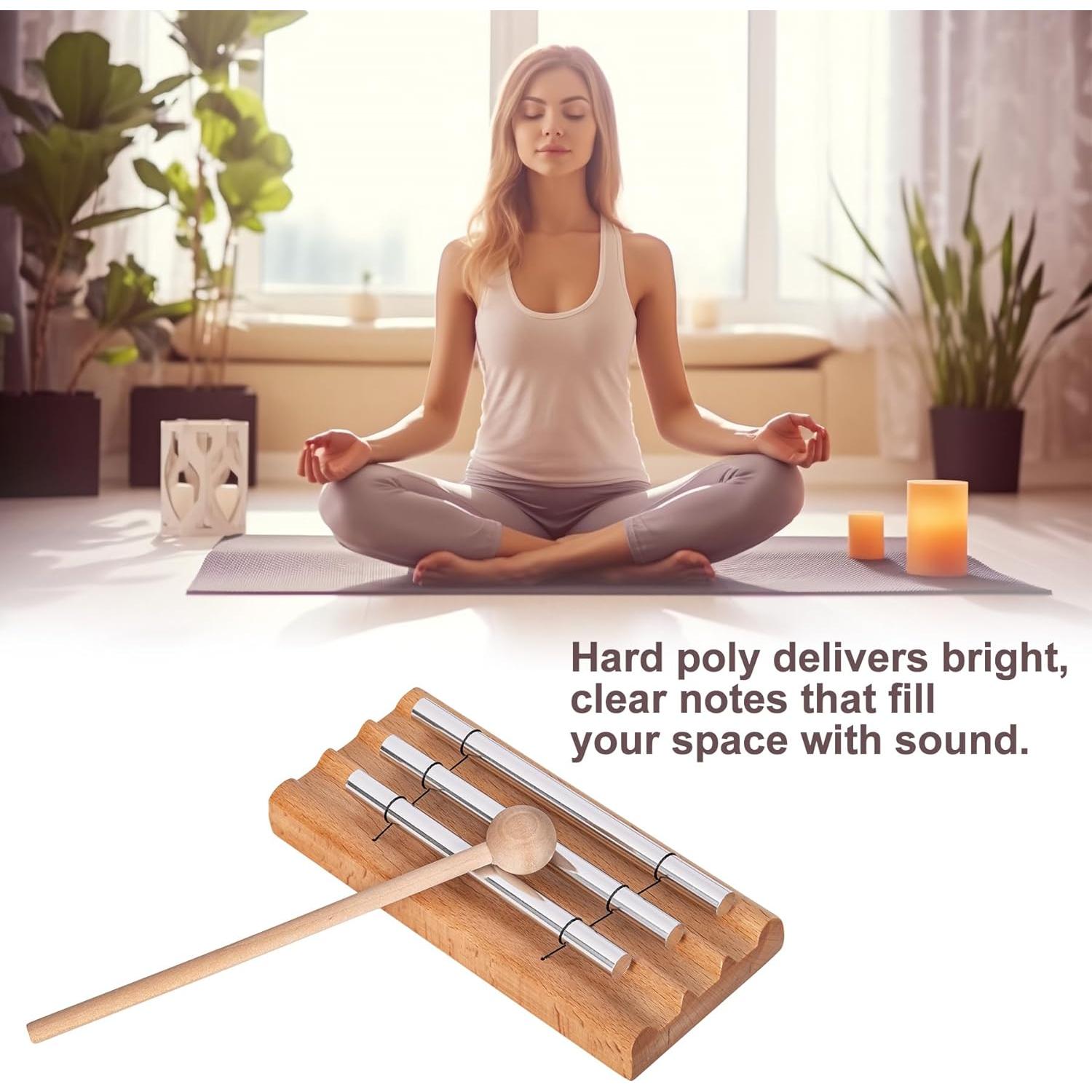 Campana de Tres Tonos Deekec para Meditación y Yoga