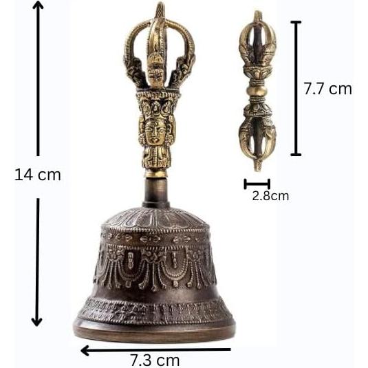 Campana de Meditación Budista Himalayan Bazaar 14cm Latón