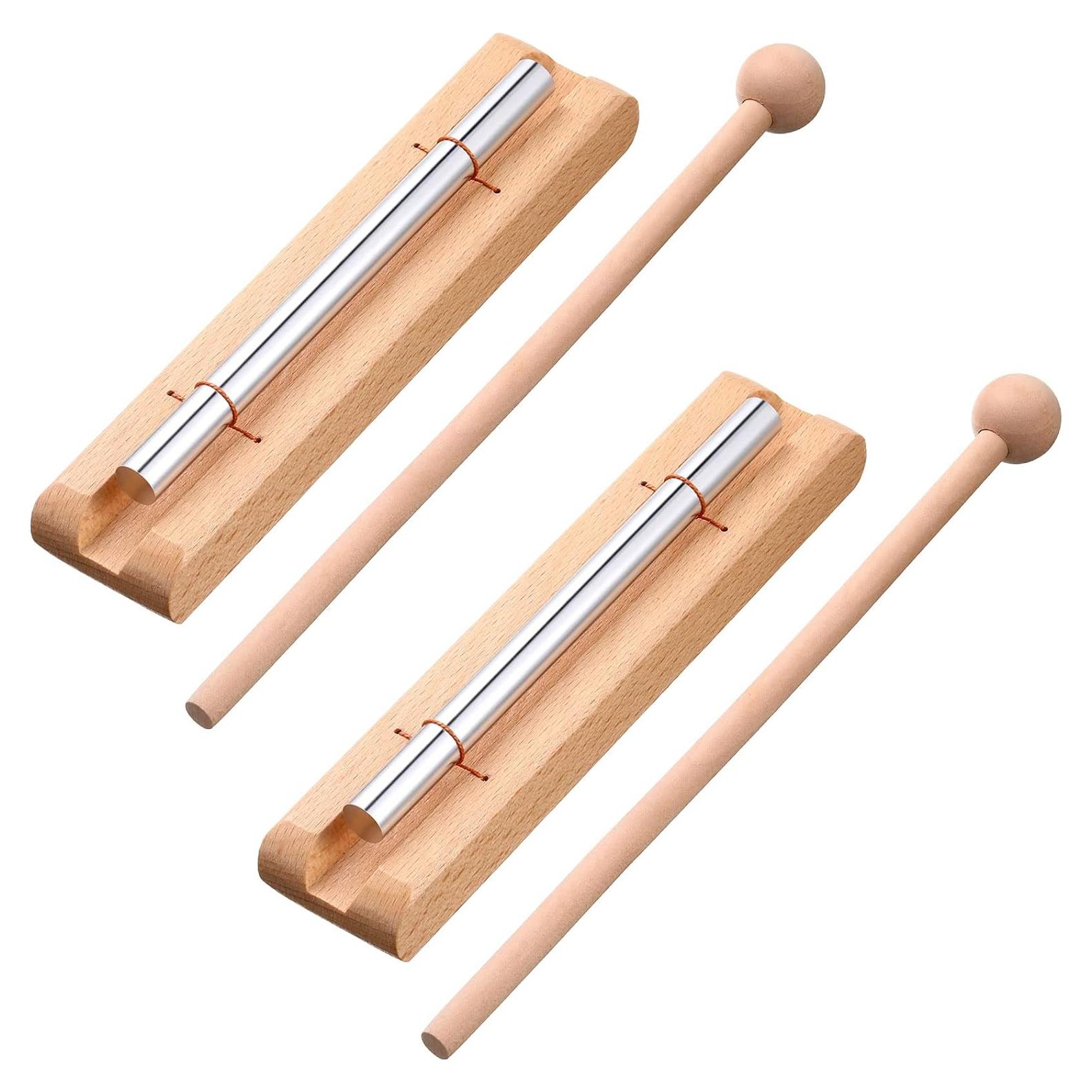 Chimes de Mano Yeshone para Meditación y Aula - Color Madera