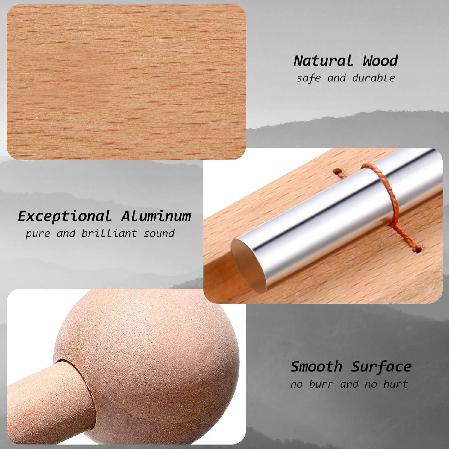 Chimes de Mano Yeshone para Meditación y Aula - Color Madera