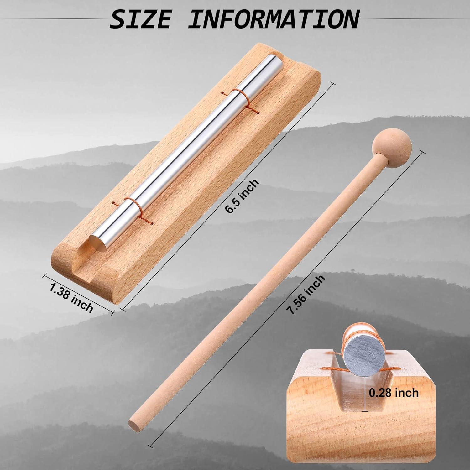 Chimes de Mano Yeshone para Meditación y Aula - Color Madera