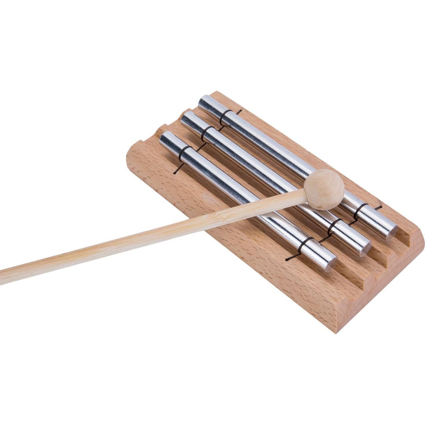 Campana de Meditación MIHEY de Aluminio y Madera 17.3 cm