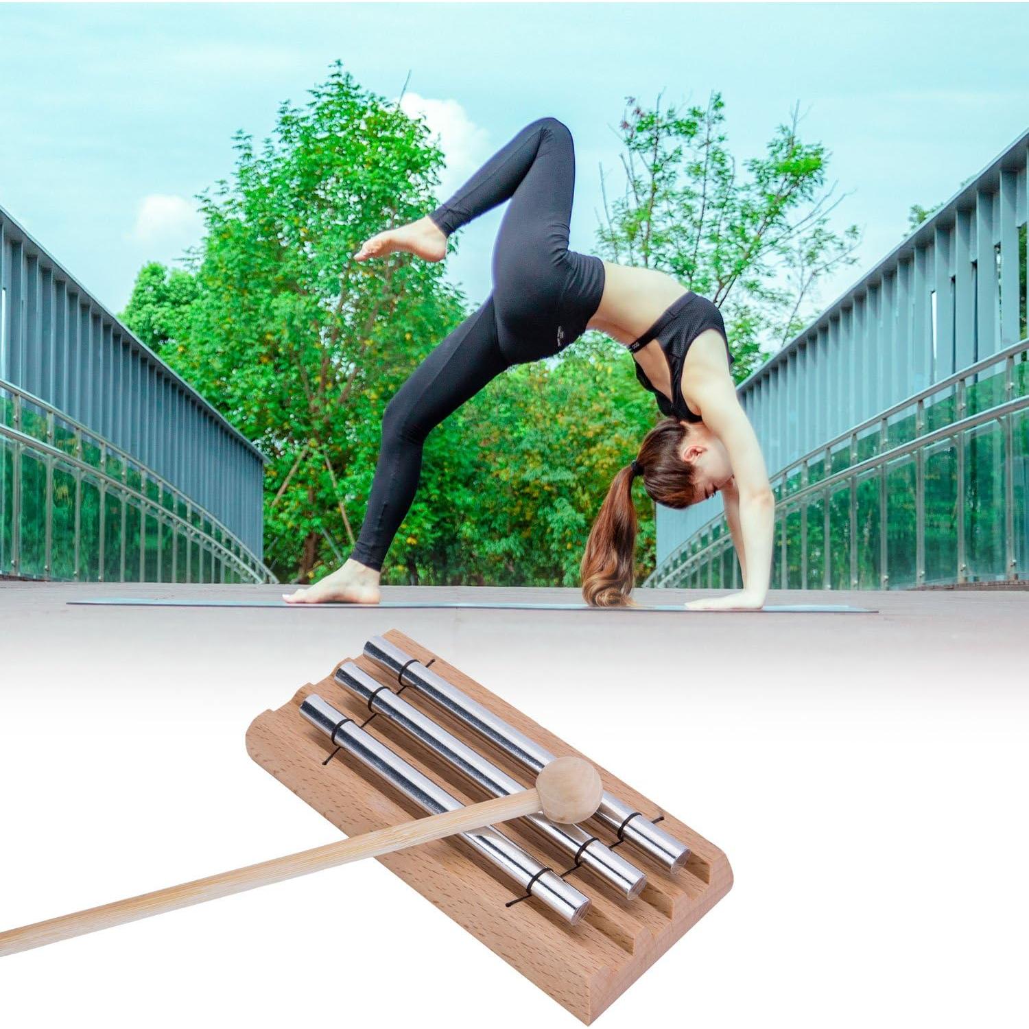 Campana de Meditación MIHEY de Aluminio y Madera 17.3 cm