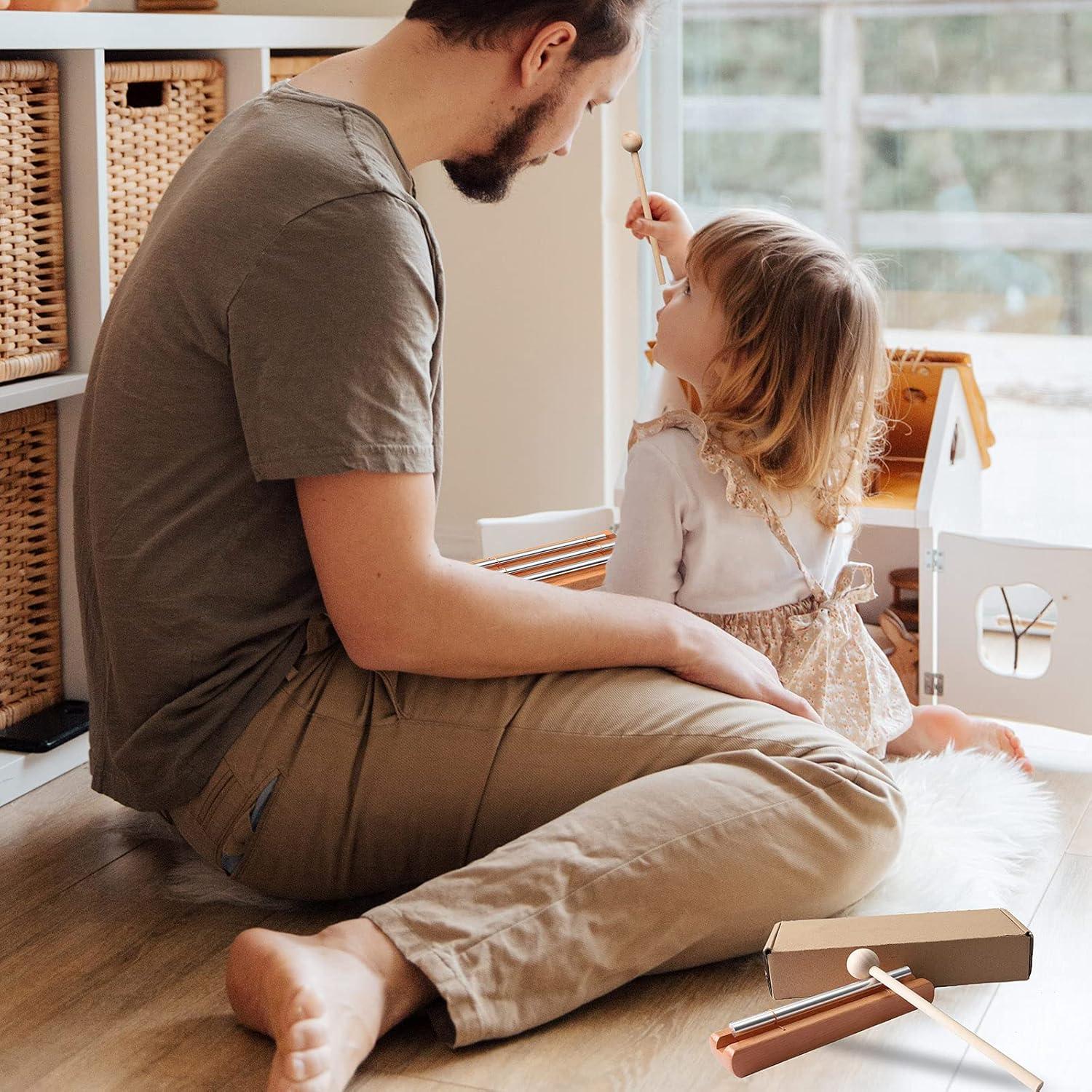 Campana de Percusión Musfunny 5-8" Aluminio y Madera para Meditación