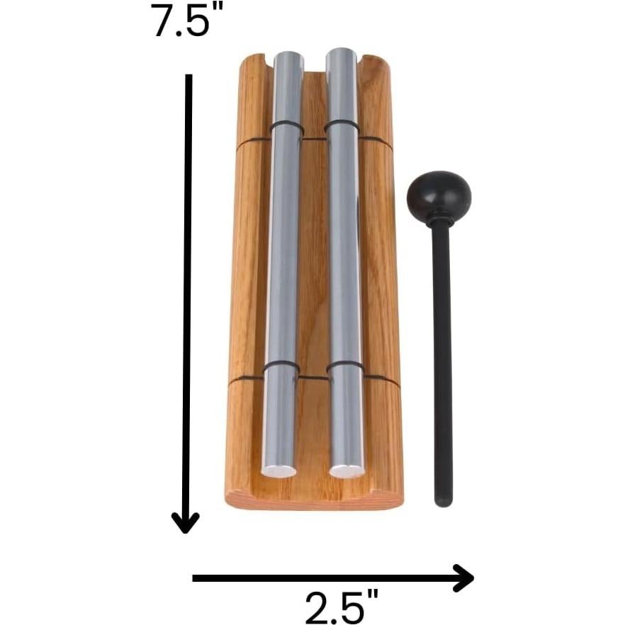 Campana de Mano Woodstock Zenergy Duo 19.05 cm 2 Tonos