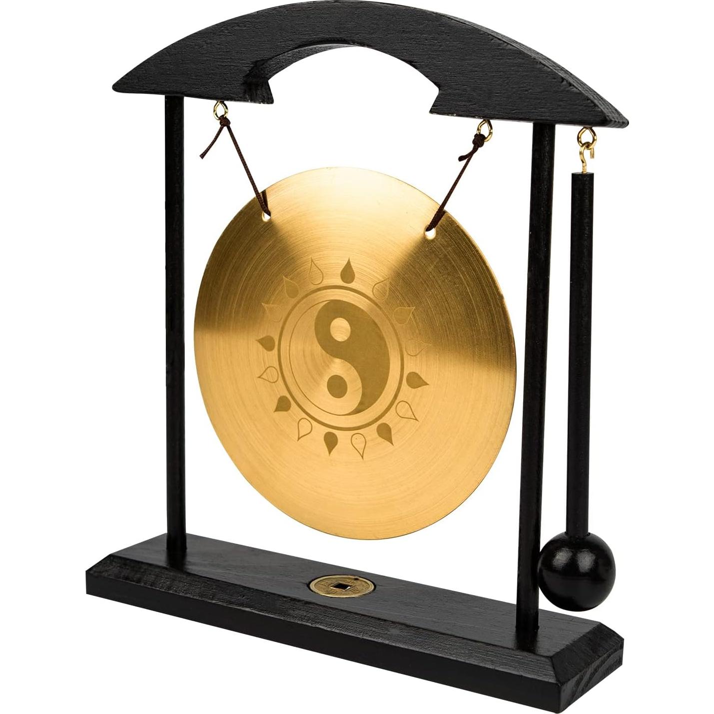 Gong de Feng Shui Taiji Cafolo de Bronce 23x19 cm para Meditación